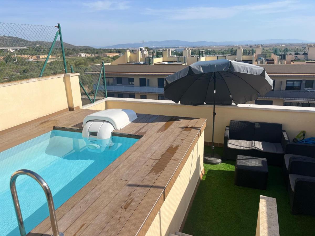 Apartamento Atico Con Piscina Privada Y Zona Chill Out Sant Carlos de la Ràpita Exterior foto
